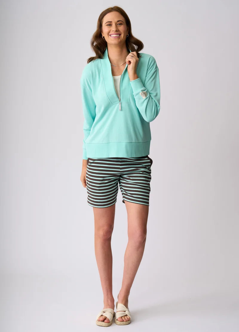 CHARLIE JANE FLAXTON 1/2 ZIP SWEAT