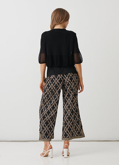 HOLMES & FALLON CROCHET JACKET W SHELL BUTTONS