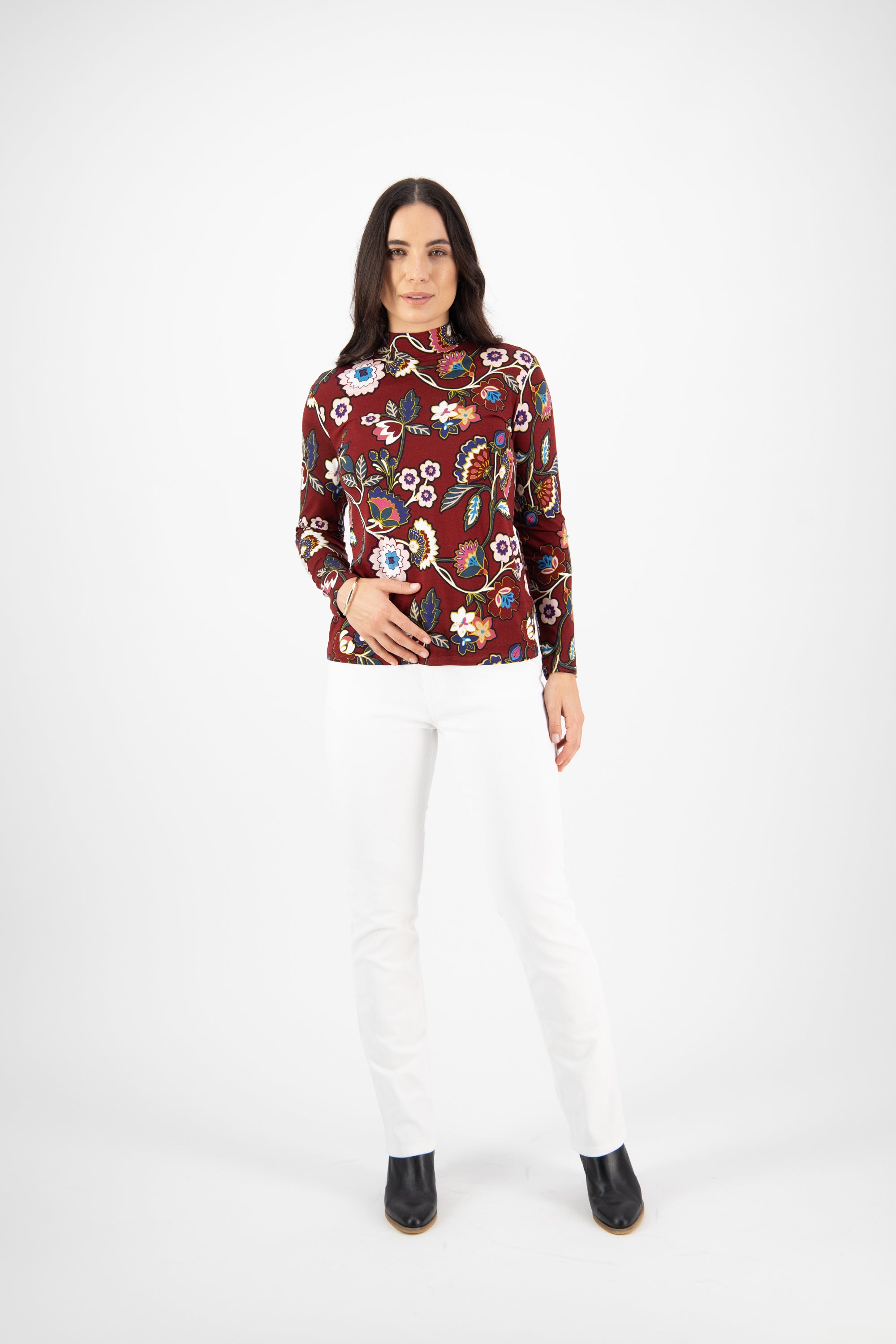 L/S HIGH NECK TOP