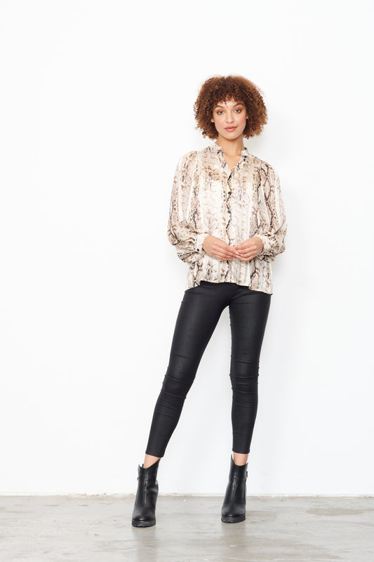 BLOUSE SNAKE PRINT