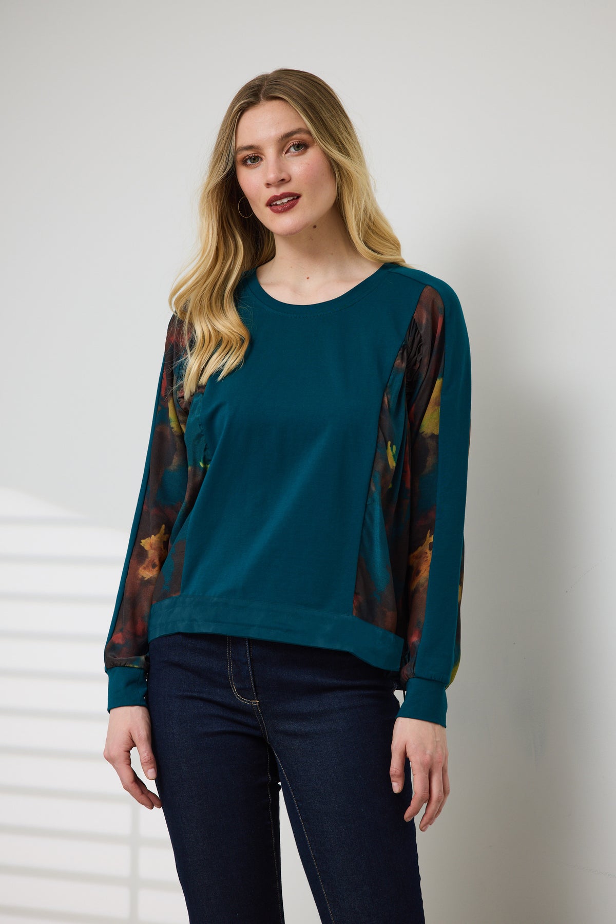 ODYSSEY PRINT MIXED TOP