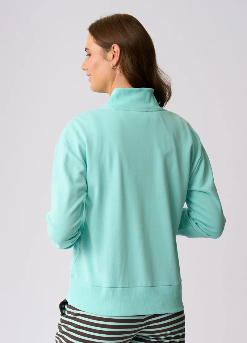CHARLIE JANE FLAXTON 1/2 ZIP SWEAT