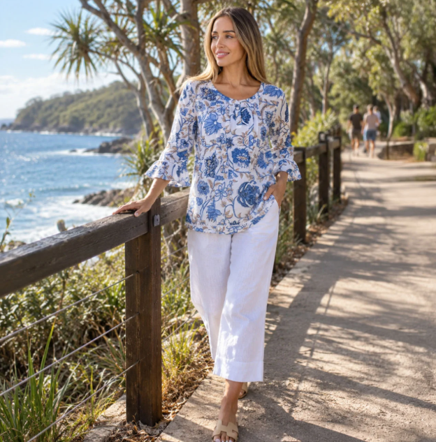 RENOMA CASEY PINTUCK TOP