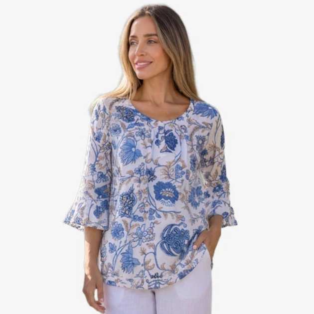 RENOMA CASEY PINTUCK TOP