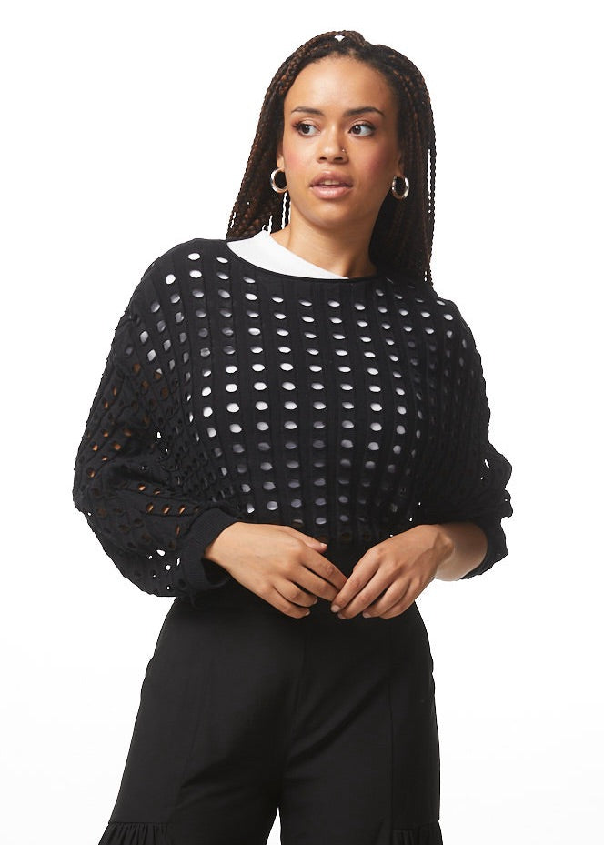 OPEN KNIT SHRUG
