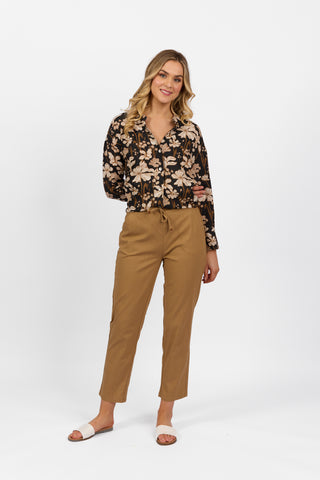 ANKLE GRAZER SLIM LEG WAIST PANT