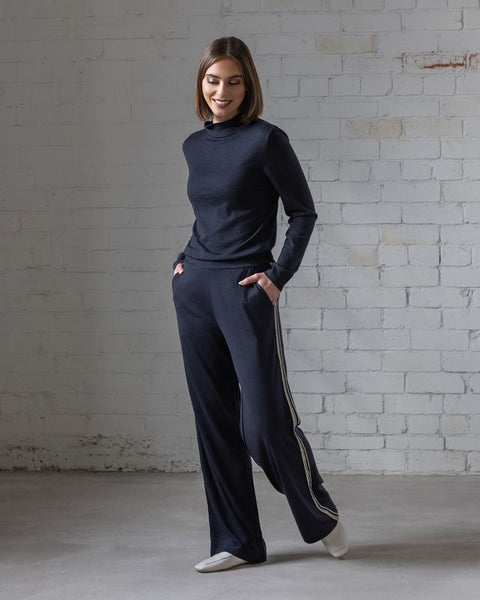 WIDE LEG ELASTIC WAIST PANT