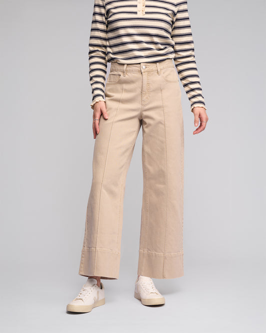 WIDE LEG ANKLE GRAZER JEAN