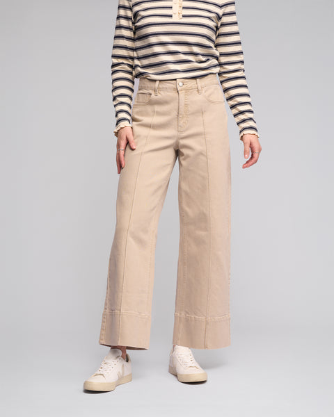 WIDE LEG ANKLE GRAZER JEAN