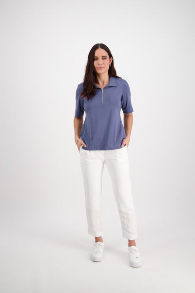 ZIP FRONT ELBOW LENGTH