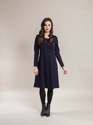 L/S A LINE DRESS