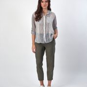COTTON VISCOES ELASTIC WAIST PANT