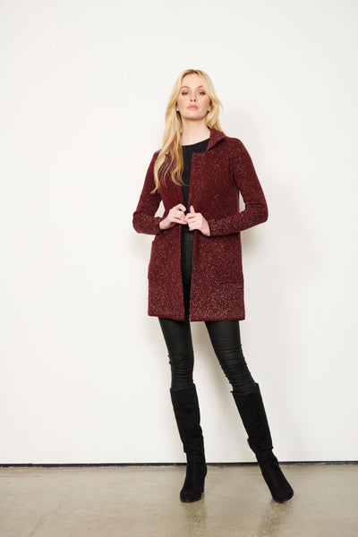 COAT SPECKLED W/POCKETS