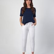 COTTON VISCOES ELASTIC WAIST PANT