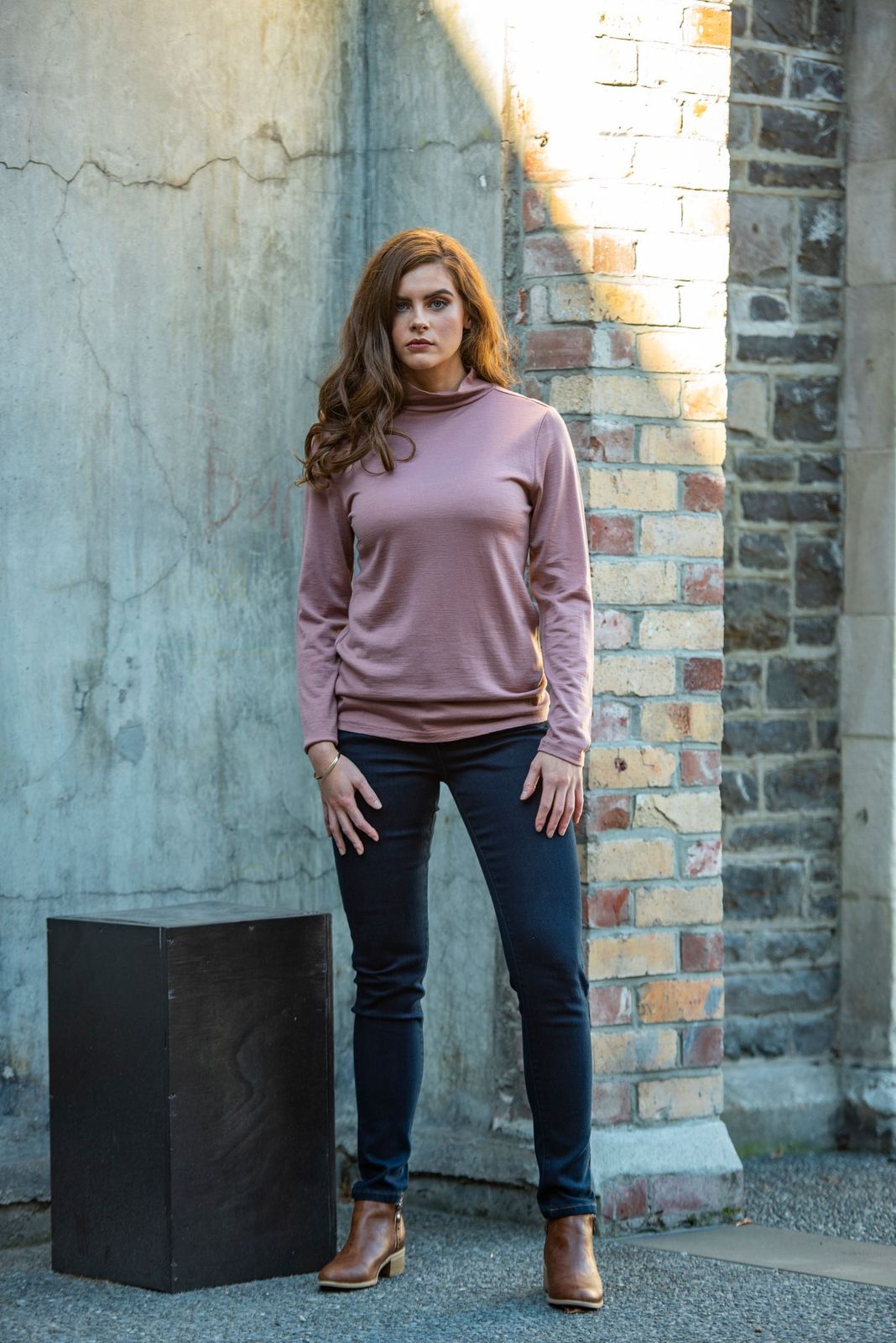 BASIC L/S POLO NECK