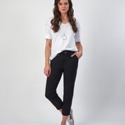 COTTON VISCOES ELASTIC WAIST PANT