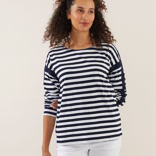 STRIPE BOXY TEE