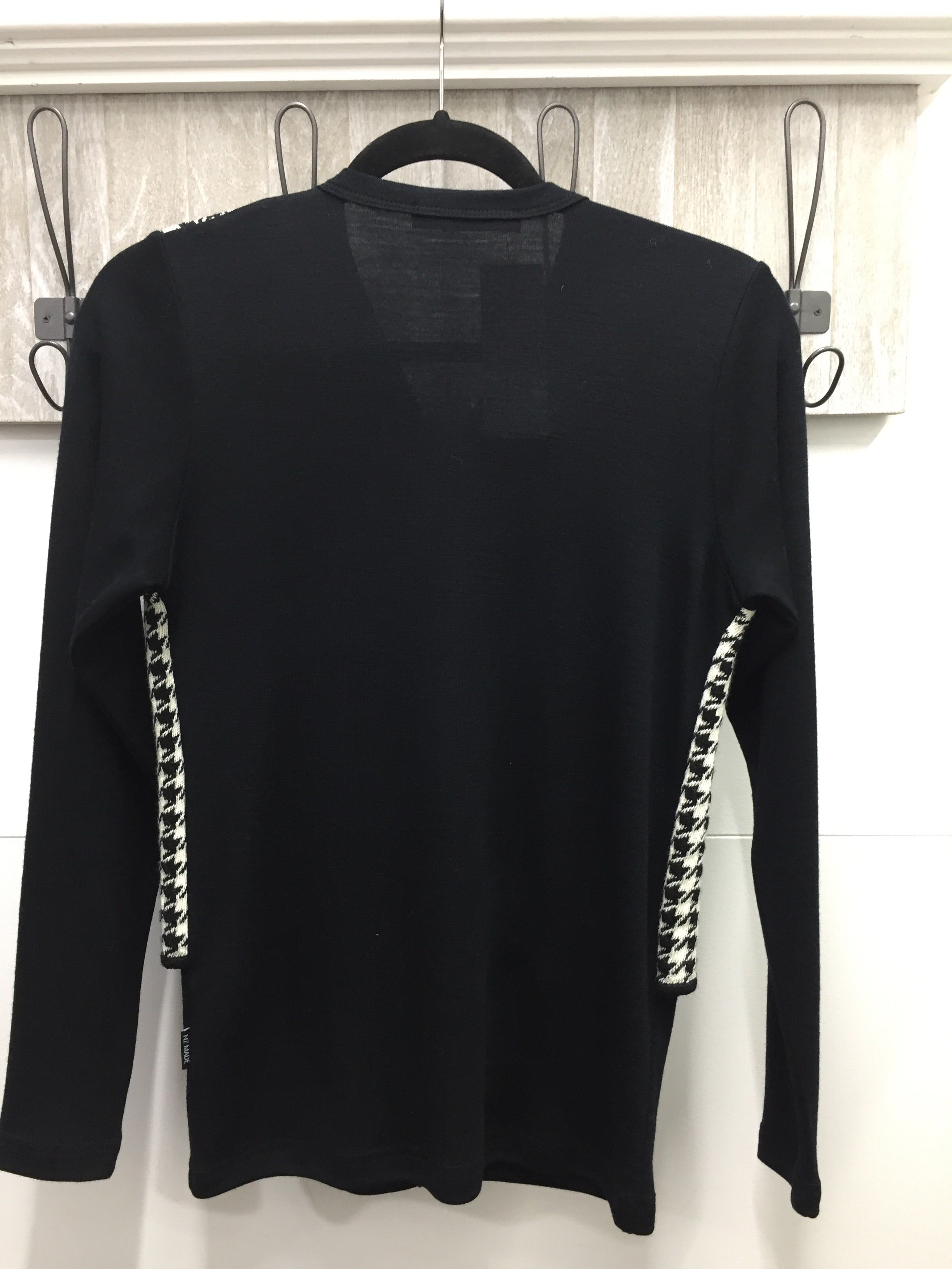 MERINO HOUNDSTOOTH CARDI