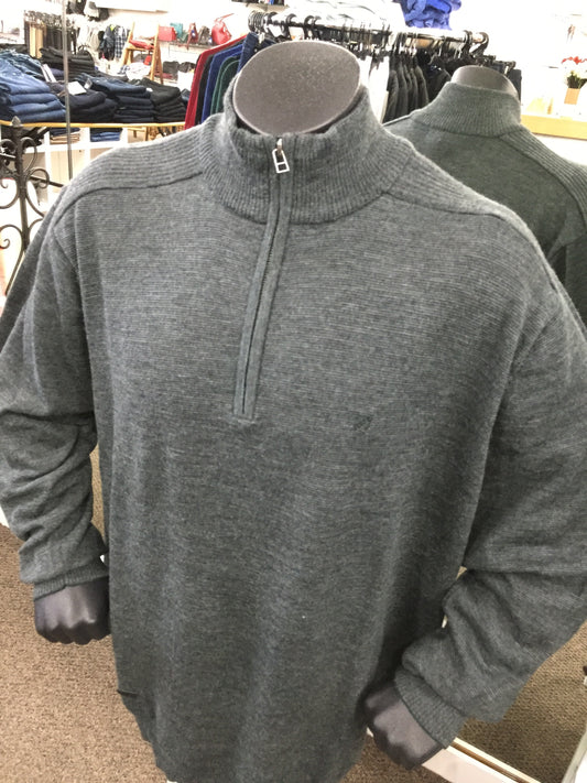 Addisons Clothing Hokitika - 1/4 ZIP MERINO PULLOVER BLOKES